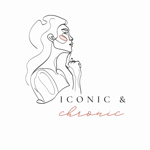 Logo for "Iconic & Chronic", online persona raising visibility for chronic illness